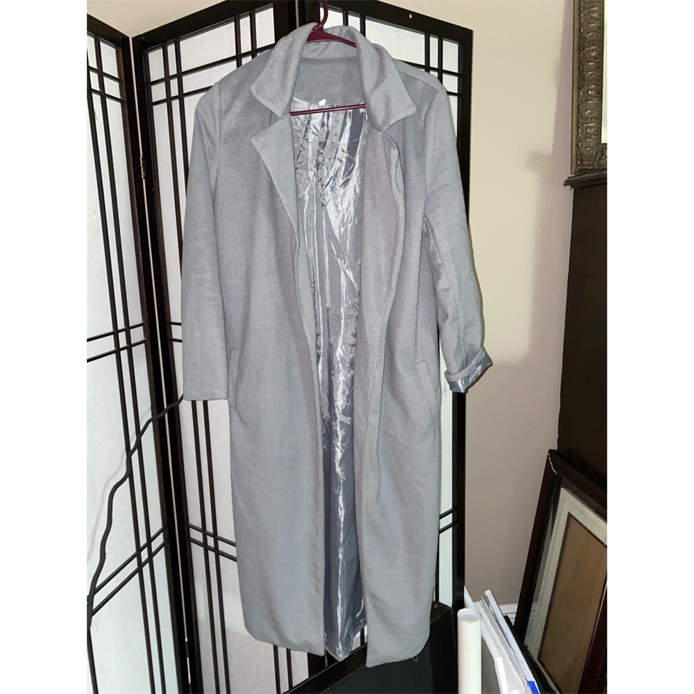 Grey long coat